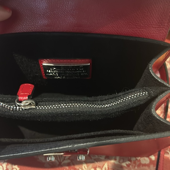 Valentino Red Leather Rockstud Crossbody Bag. Super cute, brand new! - Picture 6 of 7